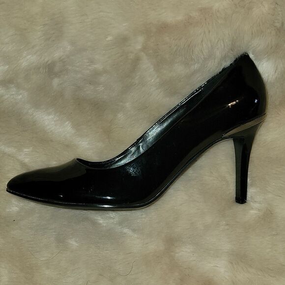 BANDOLINO BLACK PATENT LEATHER HEELS, SIZE 7.5 - NEW! - Picture 1 of 12